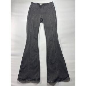 Rock & Roll  Women's Pull On Flare Gray Denim Jeans - Size 27x34 (26x33)*